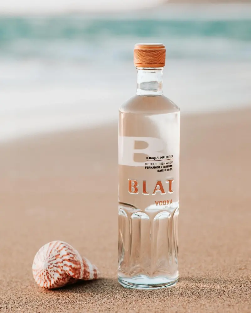 Blat Bottle at the Beach